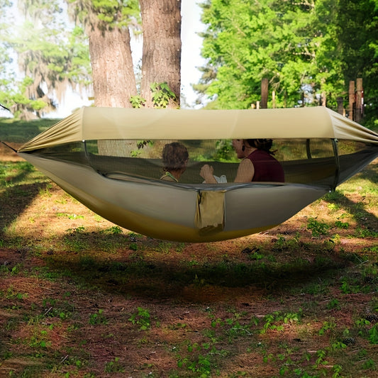 Hamac double avec moustiquaire – Installation facile pour camping et voyage
