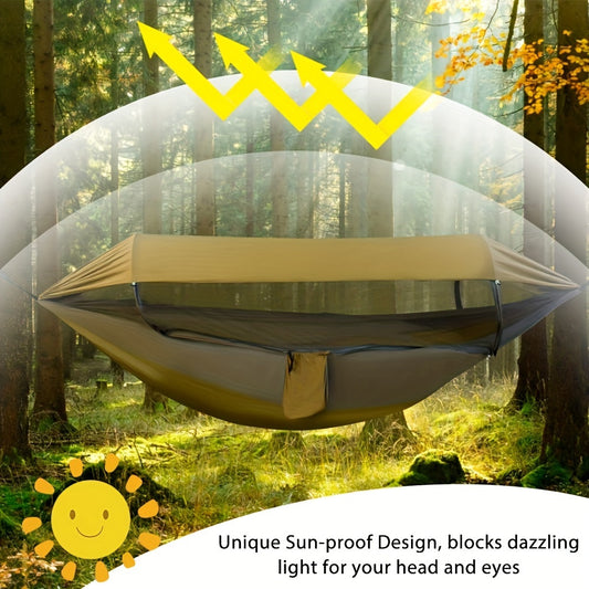 Hamac double avec moustiquaire – Installation facile pour camping et voyage