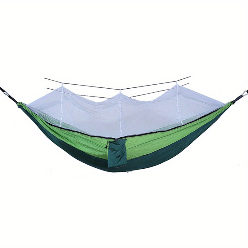 Hamac double anti-basculement avec moustiquaire – Camping & détente en plein air