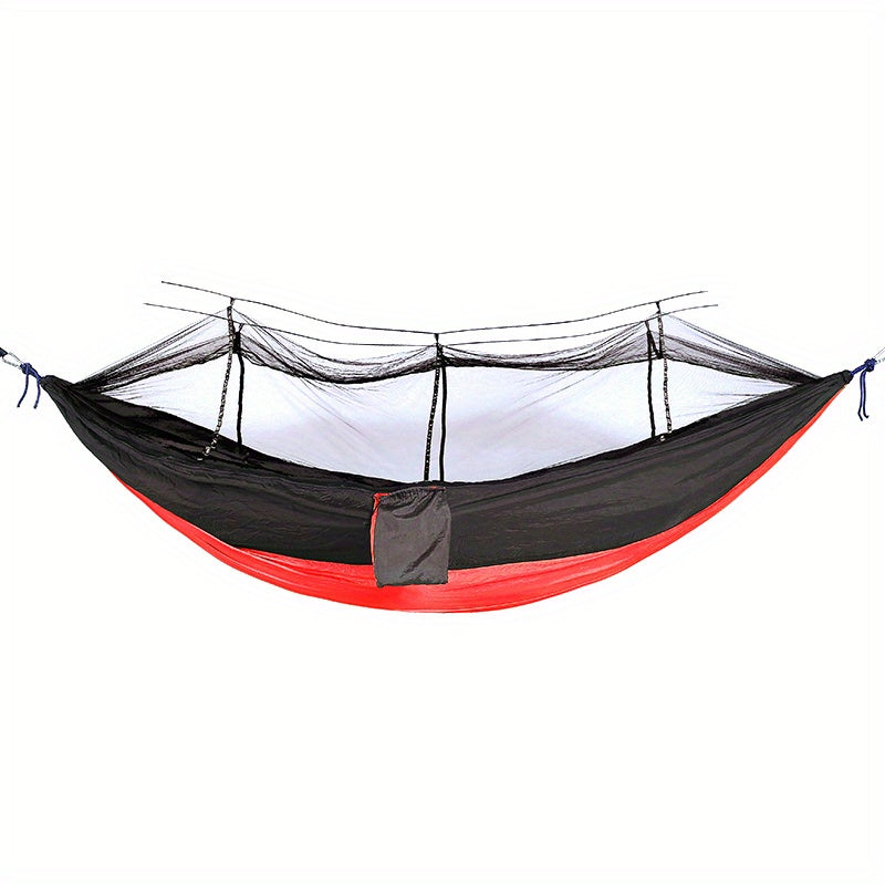 Hamac double anti-basculement avec moustiquaire – Camping & détente en plein air