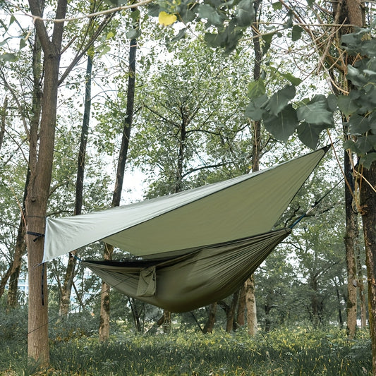 Hamac Outdoor avec Moustiquaire Réversible et Protection Pluie