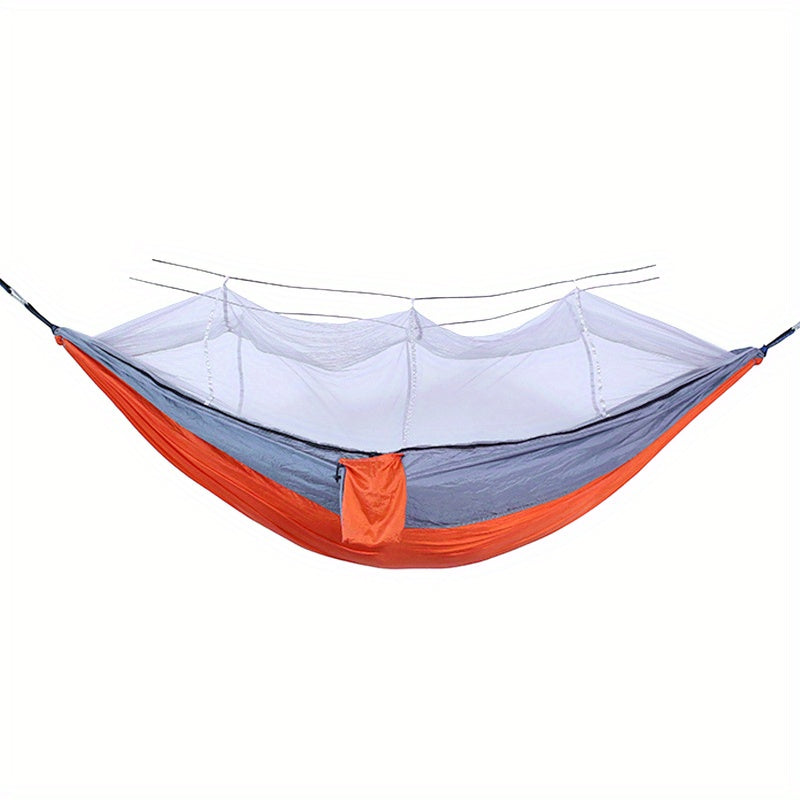 Hamac double anti-basculement avec moustiquaire – Camping & détente en plein air